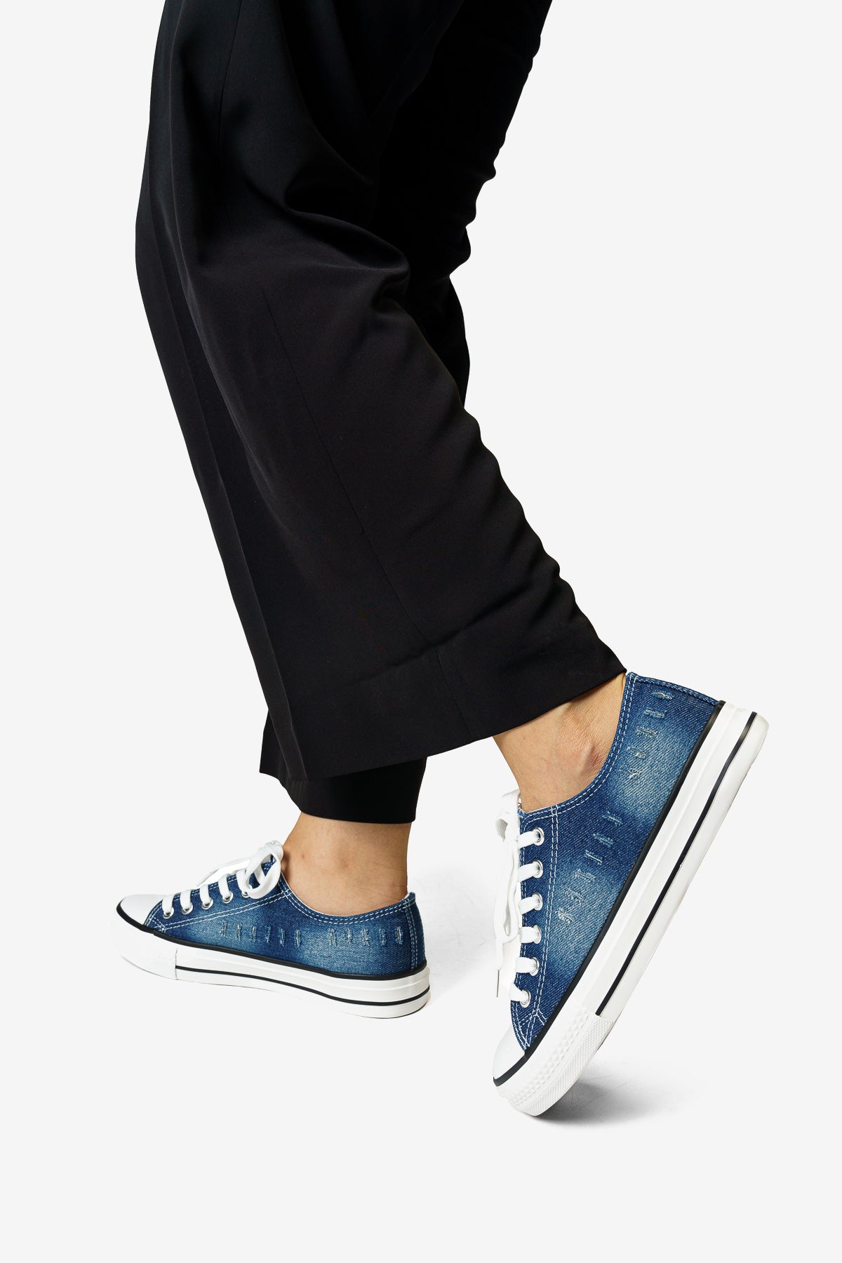 Zapatilla Mujer Azul Oscuro Sayen Boteli Boteli